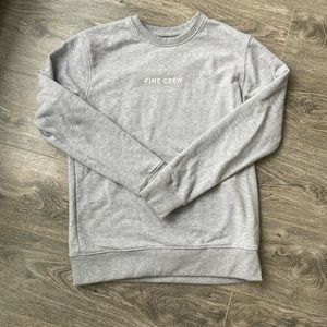 Mejuri grey fine crew hoodie - small
